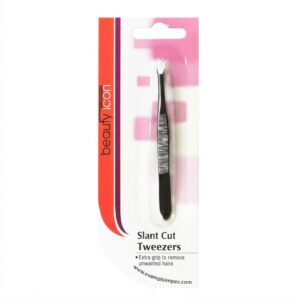 Beauty Icon Slant Cut Tweezers for Precision Grooming