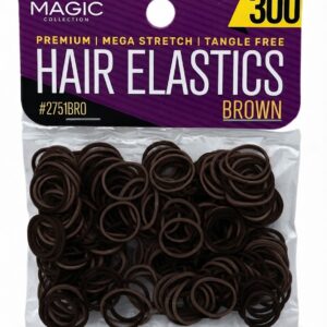 Magic Collection Brown Rubber Bands 275 Mega Stretch 300ct