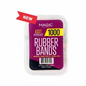 Magic Collection Assorted Rubber Bands in Jar