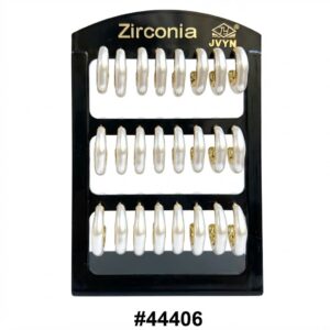 Fancy Earring Display showcasing elegant earrings in a retail setup