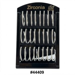 Elegant Earring Display Silver Round for showcasing earrings