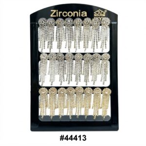 Fancy Earring Display showcasing multiple earrings in an elegant arrangement