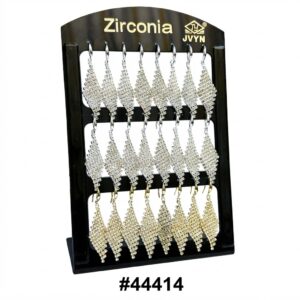 Fancy Earring Display showcasing multiple pairs of earrings