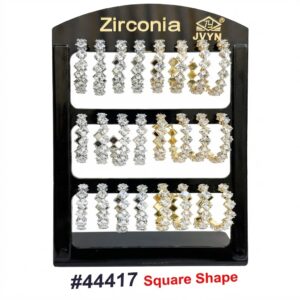 Fancy Earring Display showcasing various earrings in a stylish arrangement
