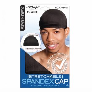 Magic Spandex Cap Black for men, breathable and flexible fabric