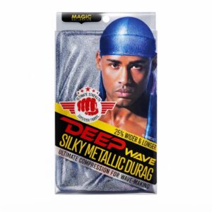Deep Wave Durag Blue for wave-making and styling