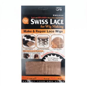 WIG LACE DARK BROWN for wig making and repair