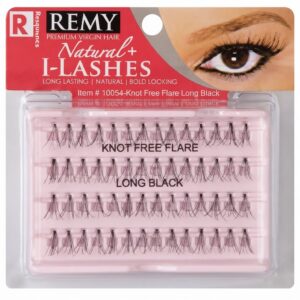 Remy Natural Nut Free Long Black Eyelashes - Pack of 12