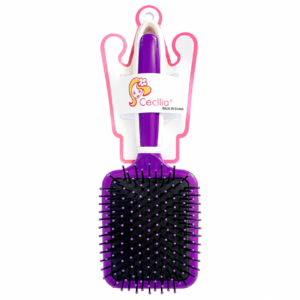 Paddle Brush Purple 637 with ergonomic design and soft bristles for easy hair styling.