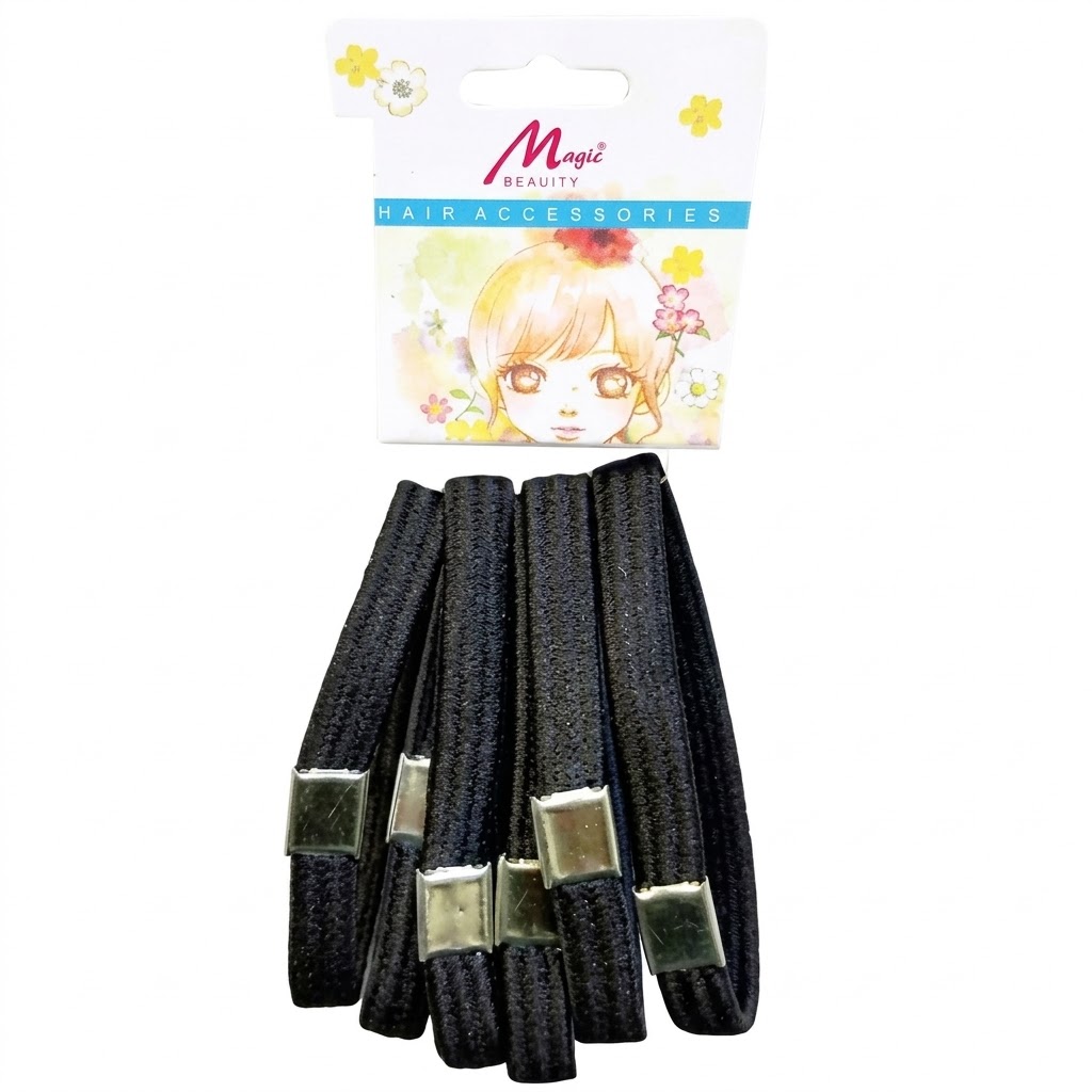 Murry Collection Black Hair Pony with Metil - essential hair accessory