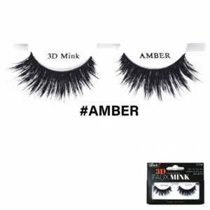 Winko 3D Faux Mink Ambr eyelashes displaying luxurious volume and length