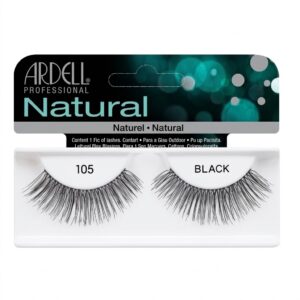 Ardell Eyelashes NO105 in a 72-piece box, perfect for a natural look