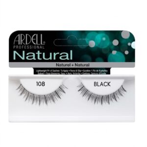 Ardell Eyelashes NO108 in a 72-piece box for natural beauty enhancement