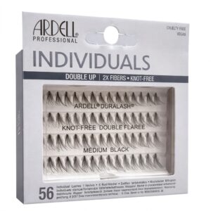 Ardell Thick Flair Medium Knot Free Black eyelashes in packaging