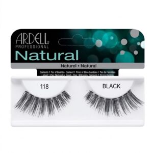 Ardell Eyelashes NO118 in a black packaging, showcasing natural-looking false lashes.