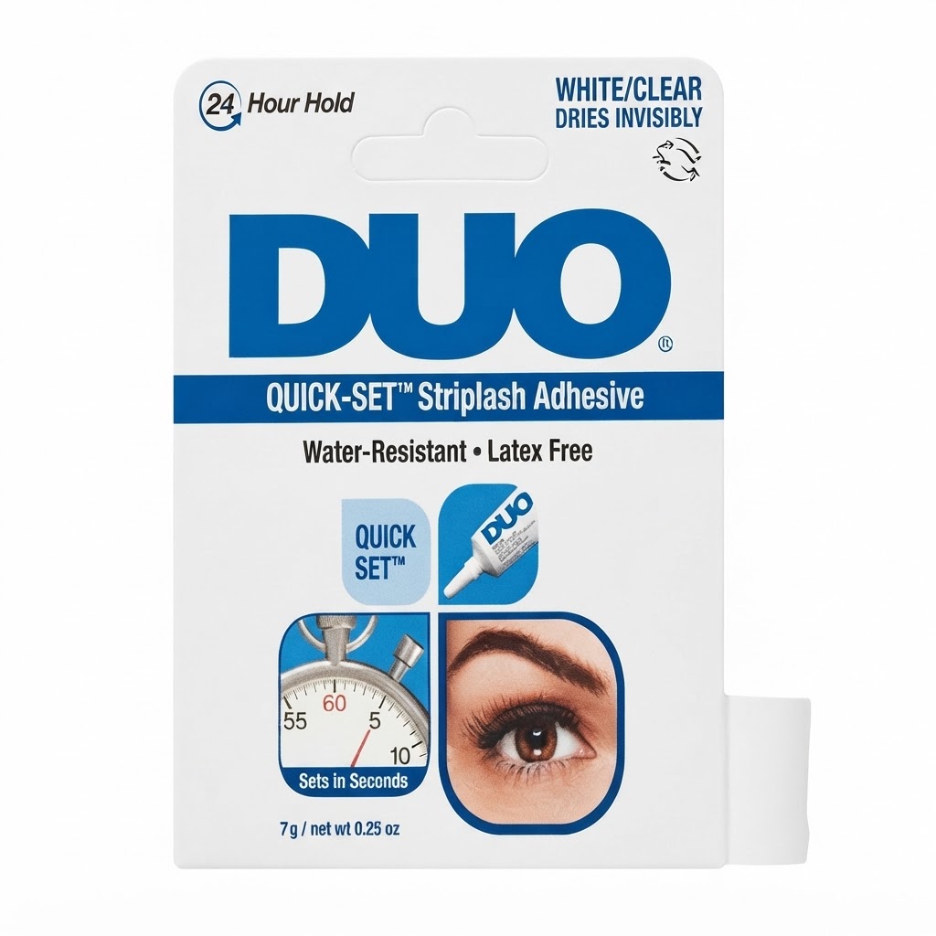 Ardell Duo Glue Clear On Tube Dark Blue 7g - water-resistant adhesive for strip lashes