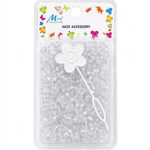 Clear round crystal beads for hair accessories
