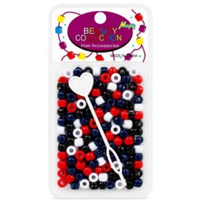 ROUND BEADS 200 TOMMY COLOR hair accessories pack with assorted colours.