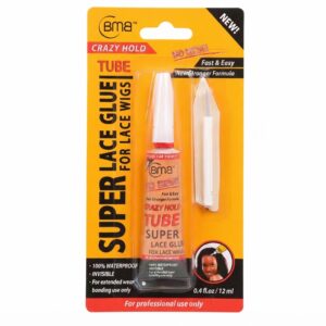 BMB Super Lace Glue Tube Small Bristle Pack 12ml for lace wigs