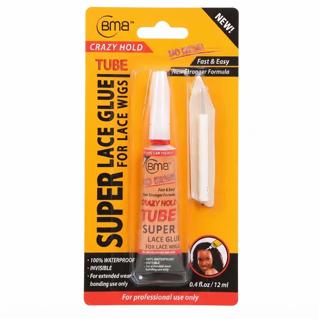 BMB Super Lace Glue Tube Small Bristle Pack 12ml for lace wigs