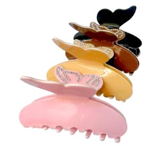 Jawa Clip Medium Mix Color With Stone - stylish hair accessory