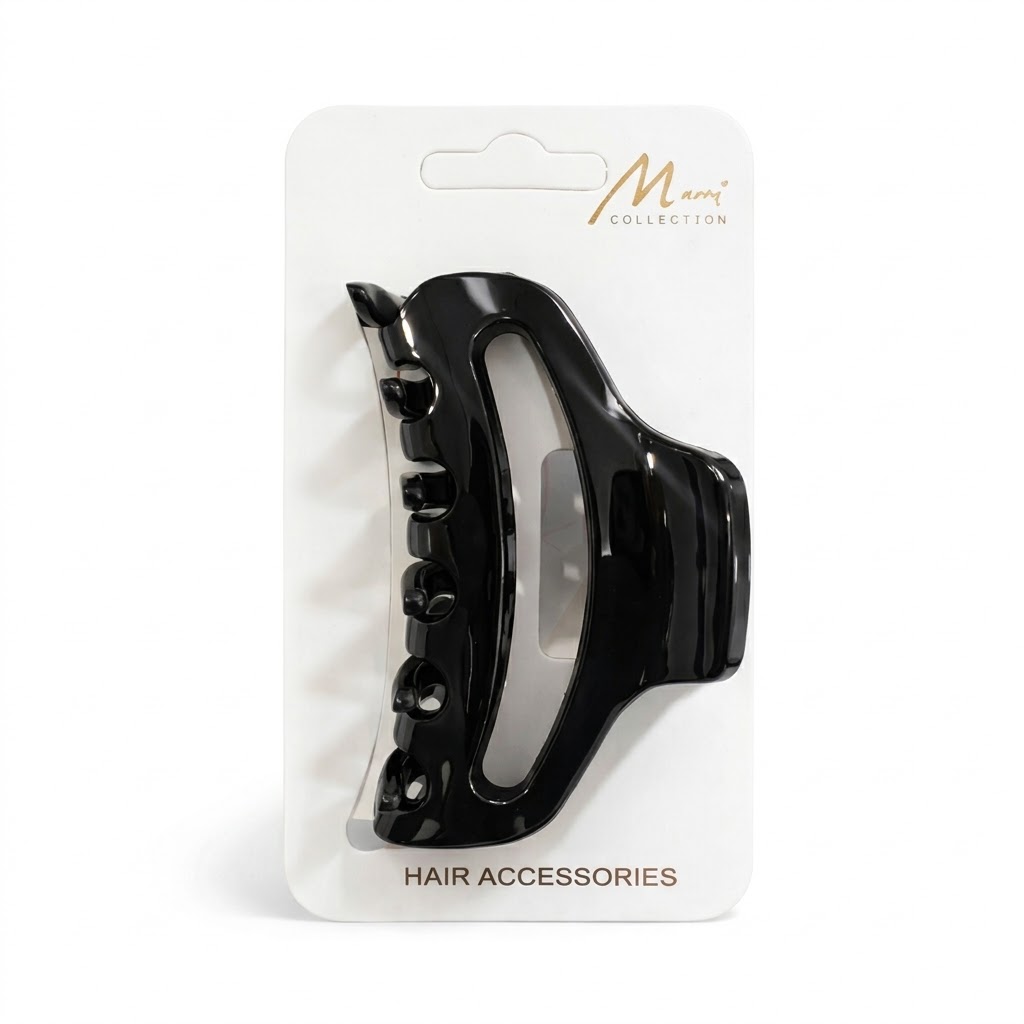Jawa Clip Medium Black hair accessory in packaging