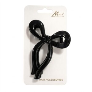 Jawa Clip Medium Black hair accessory on card