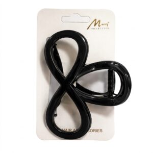 Jawa Clip Medium Black hair accessory on card