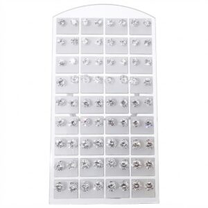 Clear earring display for showcasing jewellery