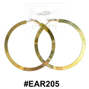 Aiqili Gold Medium Hoop Earrings