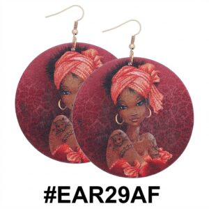 Vibrant African Style Earrings featuring colorful design