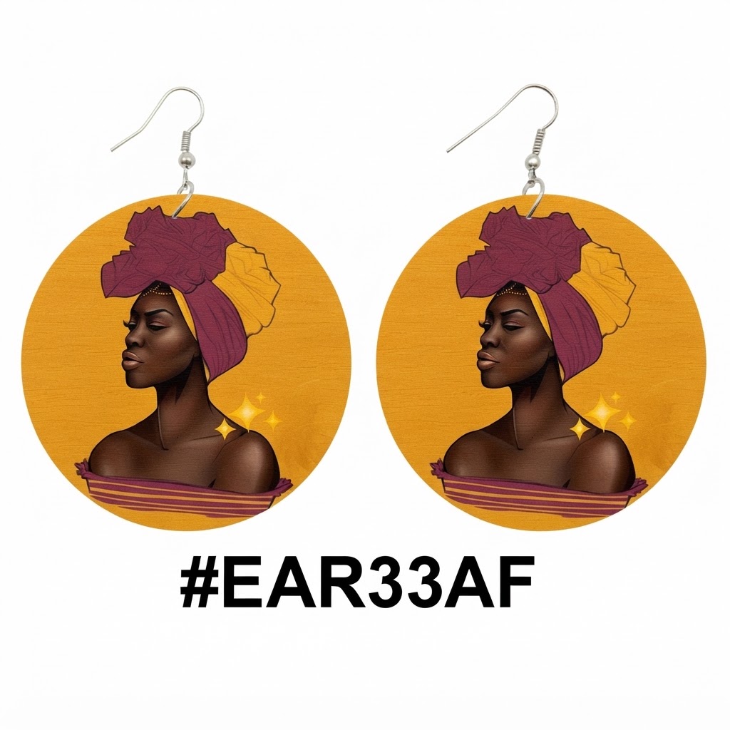 Colorful New African Style Earrings with Bold Graphics