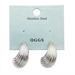 Stainless Steel Fancy Earring Shell Design by OGGS