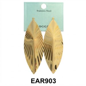 Goggs Fancy Round Earrings in Gold with stylish design