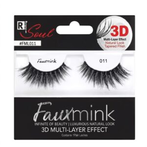 Natural 3D Mink Eyelashes 11blk for a stunning, natural look