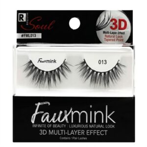 Natural 3D Mink Eyelashes 013blk for a luxurious and natural look