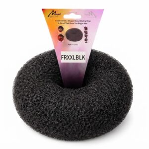 Magi Foundation Donut Jumbo Hair Bun Shaper in Black