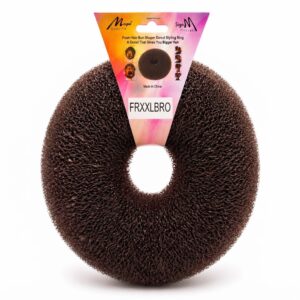 Magic Foundation Donut Jumbo Brown Foam Hair Bun  #FRXXLBRO