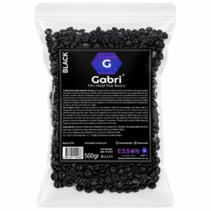 Gabri Film Hand Wax Beans in Black 500g packaging
