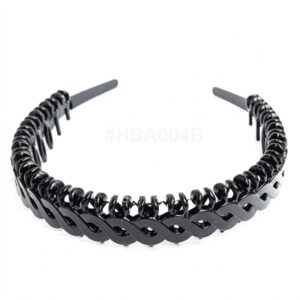 Murry Collection Black Fancy Headband Stylish #HBA004