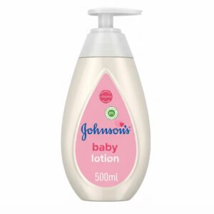 J&J Baby Lotion 500ml bottle with a gentle formula for baby's delicate skin