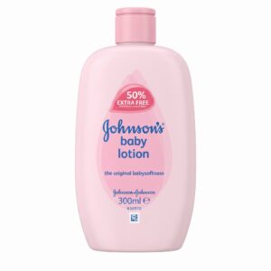 J&J Baby Lotion 300ml bottle for gentle skin moisturisation
