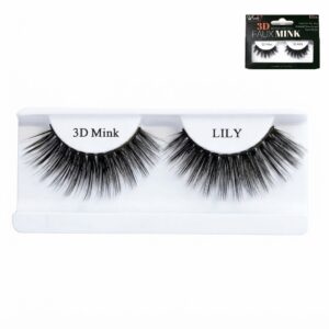 Winko 3D Faux Mink Lily eyelashes showcasing a natural yet dramatic look.