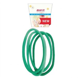 Magic Collection Long Head Bands Green 4pc Set for hair styling
