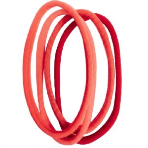 Murry Collection Long Head Bane Hair Bands Red 4pc for hair styling