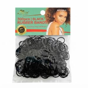 Murry Rubber Bands 300 pieces in Black for hair styling