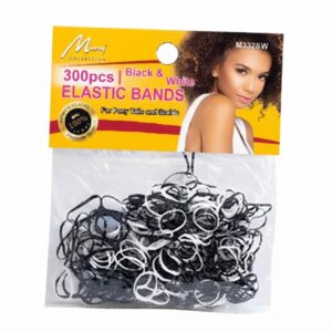 Murry Collection Elastic Bands in Black & White #M332BW