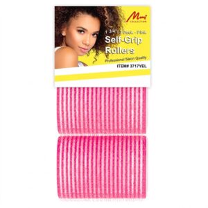 Murry Self Gripping Jumbo Pink Rollers 4.5cm for effortless curls