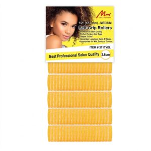 Murry Self Gripping Rollers in yellow for effortless styling and curls