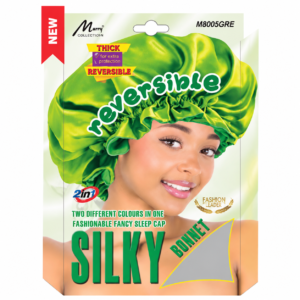 Double Sides Jumbo Cap in Green with Free Ponytail Holder